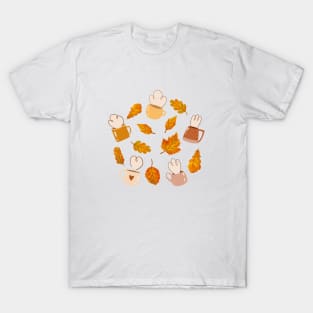 Autumn vibes, mugs and leaves T-Shirt